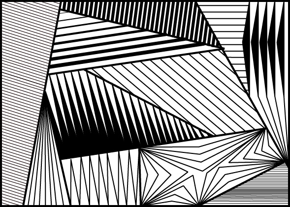 Дудлинг: прямые линии